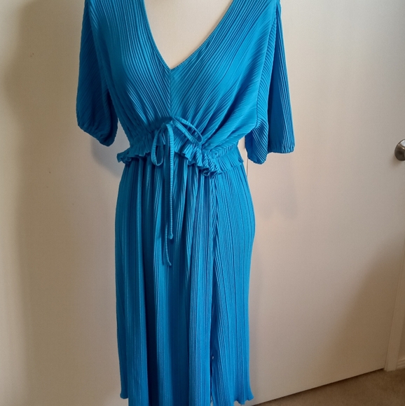 Ingrid Isabel Maternity Dress Bright Blue XL - Picture 2 of 8